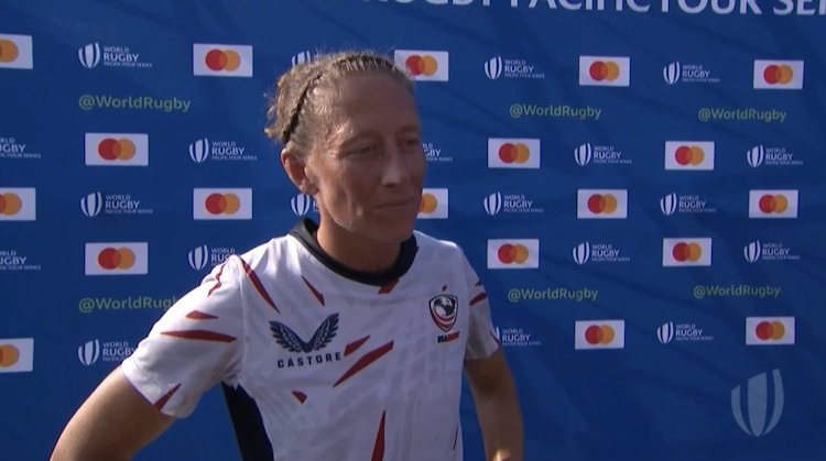 Captain Kate Zackary after a close contest with New Zealand