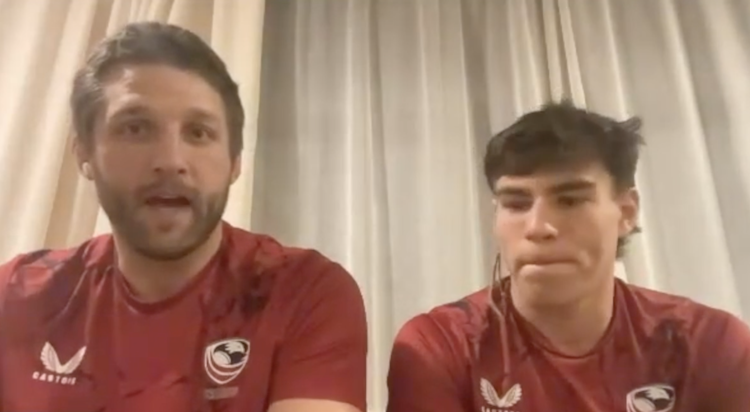 World Rugby U20 Trophy Check In: Kyle Sumsion and Dominic Besag